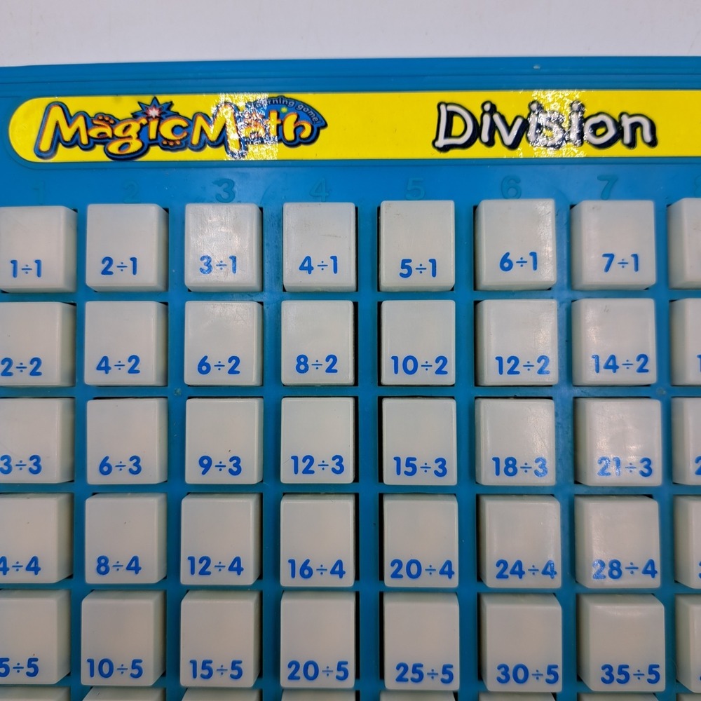 Magic Math Division Manual Machine Math Practice Homeschool Early Learning - Picture 2 of 6